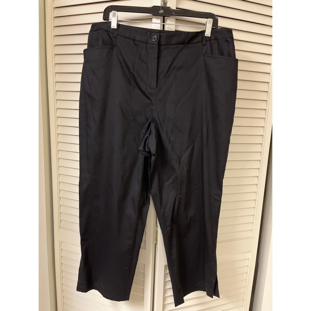 Saks 5th Avenue Real Clothes Salon Z Dress Pants Black 14 XL